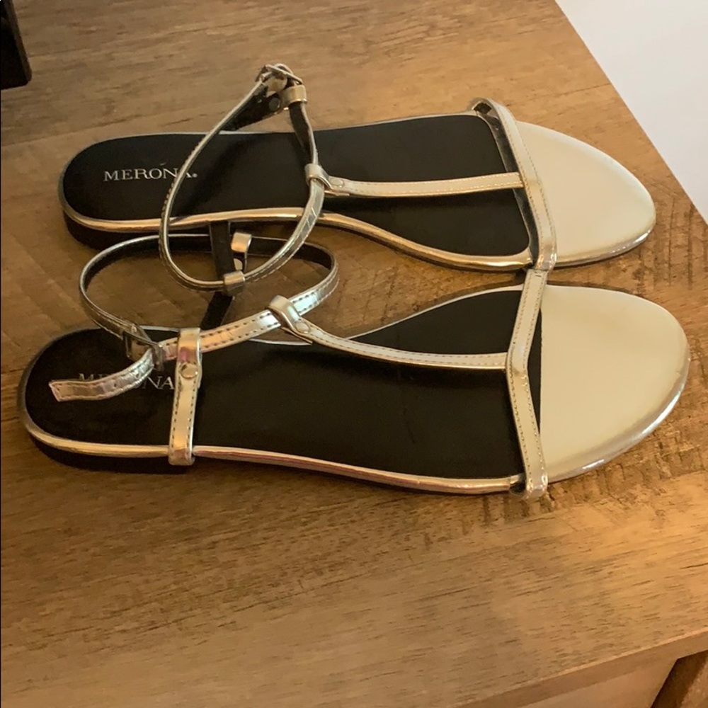 Silver sandals